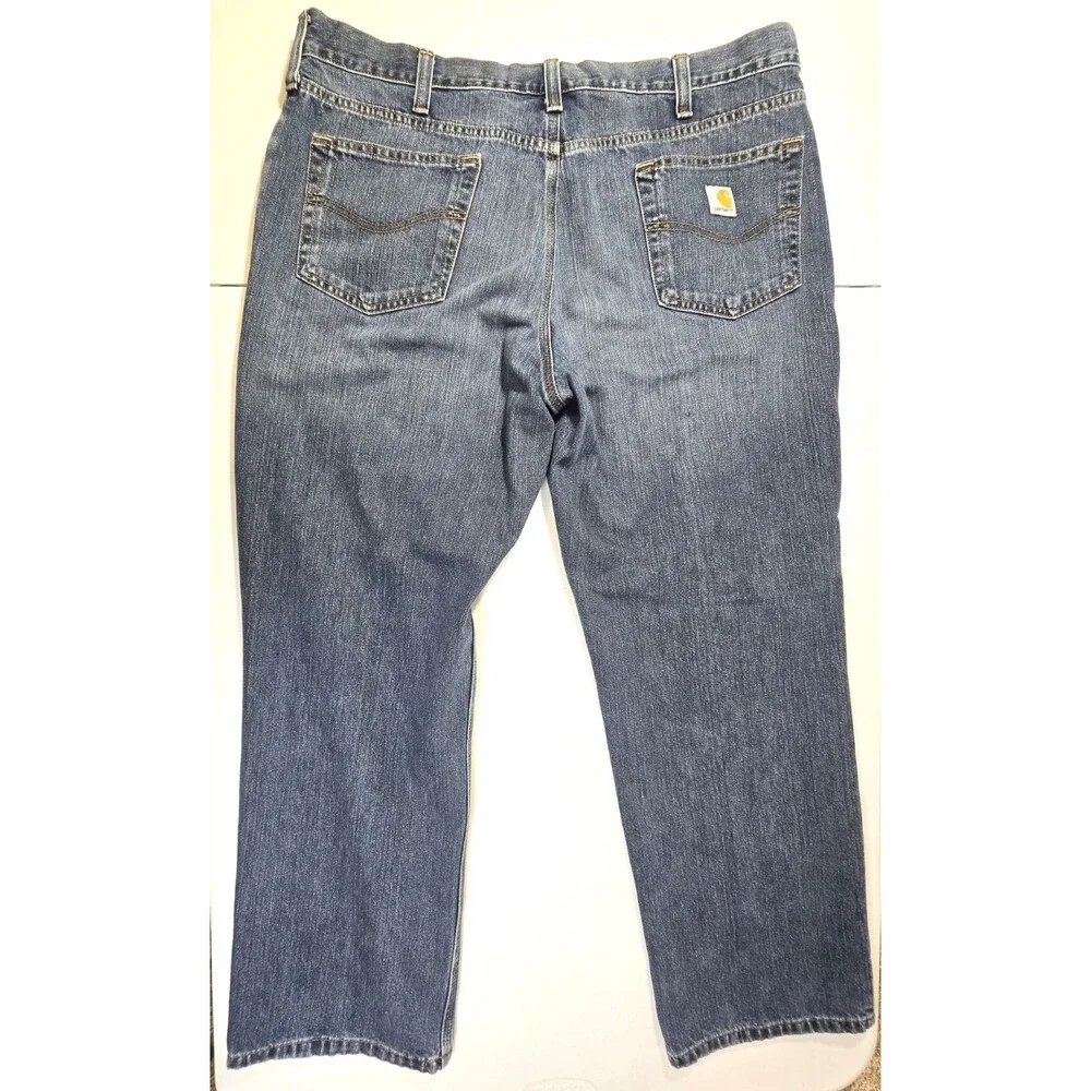 Carhartt Men's Relaxed Fit Straight Leg Jeans Size 40x30 Blue Denim
